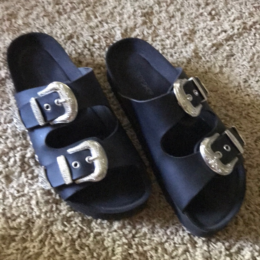 Topshop Buckled Flatforms